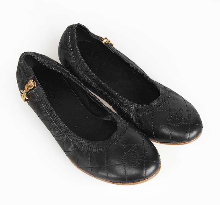Replica Chanel Shoes 72203b black lambskin leather - Click Image to Close